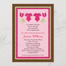 Search for twin baby girl shower invitations Double trouble