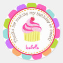 Search for colourful cupcake stickers Rainbow