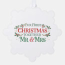 Search for couples first christmas cards Mr and mrs