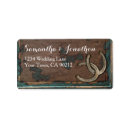 Search for horseshoe wedding return address labels Wood