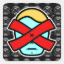 Search for agents square stickers Secret agent