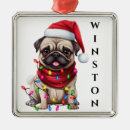 Search for pug christmas tree decorations Adorable