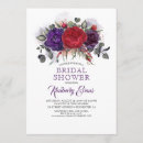 Search for plum bridal shower invitations Aubergine