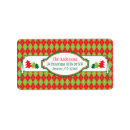 Search for sweater return address labels Xmas