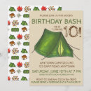 Search for camping invitations Party