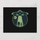 Search for alien abduction postcards Extraterrestrial