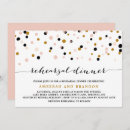 Search for black and gold rehearsal dinner invitations Stylish