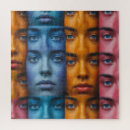 Search for faces puzzles Woman