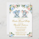 Search for pink blue elephant gender reveal invitations Baby shower