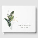 Search for tropical wedding guest books Botanical