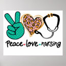 Search for love nurses posters Stethoscope