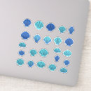 Search for seashell decor stickers Blue
