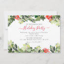Search for red green white christmas cards Watercolor greenery
