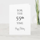 Search for funny 55th birthday cards 55 years old