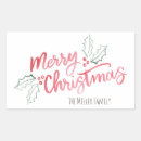 Search for watercolor holly stickers Red and green