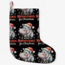 Search for hippo christmas stockings Santa