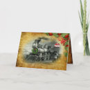 Search for steam train christmas cards Vintage