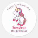 Search for kawaii unicorns stickers Rainbow