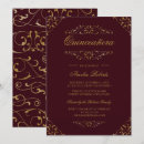 Search for burgundy and gold quinceanera invitations 15th