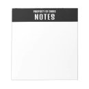 Search for back to school notepads Black and white