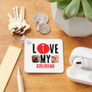 Search for i love my girlfriend key rings Modern