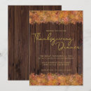 Search for autumn leaves thanksgiving invitations Rustic