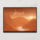 Search for mars horizontal postcards Sci fi