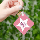 Search for pink star key rings For her