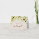 Search for sunflower bridesmaid cards Floral