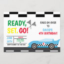 Search for checkered flag invitations Race car