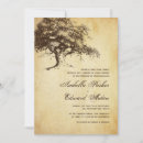 Search for vintage oak tree wedding invitations Fall