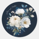 Search for blue floral wedding stickers Watercolor