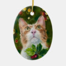 Search for ginger cat christmas tree decorations Feline