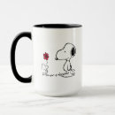 Search for brown and red mugs Snoopy