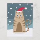 Search for christmas cartoon postcards Cat