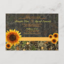 Search for camo wedding invitations Sunflower