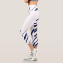 Search for navy blue and white leggings Stripes