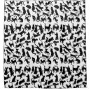 Search for black cat shower curtains Black and white