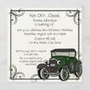 Search for antique car birthday invitations Classic