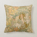 Search for art nouveau cushions Alphonse mucha