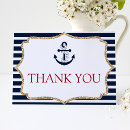 Search for anchor thank you cards Navy