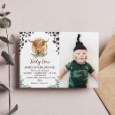 Search for highland cow 1st birthday invitations Western