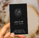 Search for class business cards Music