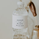 Search for black and white small wedding water bottle labels For her