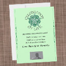 Search for irish 7x5 invitations Green