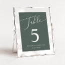 Search for elegant script font table cards Stylish