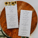 Search for sunflower wedding programs Watercolor