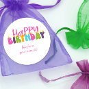 Search for happy birthday stickers colourful