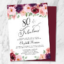 Search for 80 and fabulous birthday invitations Modern
