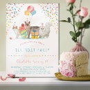 Search for rainbow confetti birthday invitations Colourful